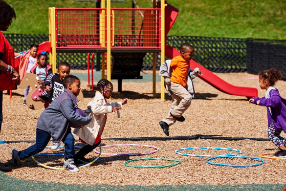 children on a playground